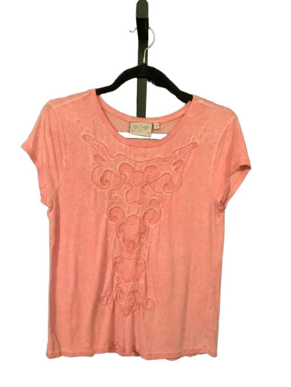 Dantelle Pink Short Sleeve Embroidered T-Shirt  (FB2)